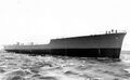 Спущенный на воду корпус эсминца Le Témeraire, 7 ноября 1941 г.