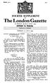 London Gazette, статья о бое и награждении.