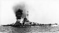 Линейный крейсер SMS Lützow на полном ходу во время испытаний, лето 1915 г.