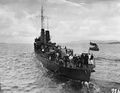 Möwe в 1928–1929 гг. Надстройки уже перестроены, но корма ещё в первоначальном виде.