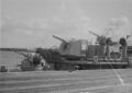 Орудие Mark XVI в установке Mark XX на борту HMAS Barwon