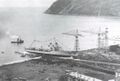 Спуск на воду эсминца Lanciere. Рива-Тригозо, 18 декабря 1938 г.