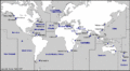 Карта зон ответственности британских военно-морских подразделений 1939 год