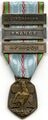Памятная медаль войны 1939-1945 годов с планками «FRANCE», «AFRIQUE» и «LIBÉRATION». Аверс