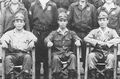 Минору Гэнда (посередине). Аэропорт Омура, Нагасаки, Япония. 1940 год.