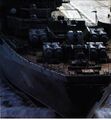 Тяжёлый авианосный крейсер «Минск», вид на носовую часть и главный ударный комплекс (фото 1982-1983 года)