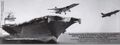 A-5A взлетает вместе с истребителем Vought F-8 Crusader во время Карибского кризиса