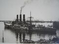 Броненосец Napoli в порту Генуи, 31 декабря 1908 года