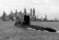 USS Nautilus у Нью-Йорка. 1958 г.