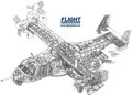Компоновка транспортного самолета вертикального взлета и посадки Bell Boeing V-22 Osprey