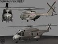 Трехмерная модель многоцелевого вертолетаNHIndustries NH90 ВМС Нидерландов