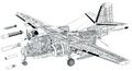 Компоновка противолодочного самолета Grumman S-2 Tracker и виды его боевой нагрузки
