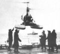 Вертолет Ка-10 садится на палубу крейсера "Максим Горький" (1936)
