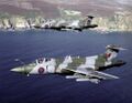 2 ударных самолета Blackburn Buccaneer в полете