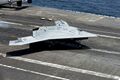 Посадка экспериментального ударного беспилотного летательного аппаратаNorthrop Grumman X-47B на палубу авианосца USS George H.W. Bush (2006)