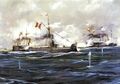 Картина Салаверри, изображающая битву у Ангамоса.