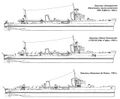 Реконструкции эсминцев типа Navigatori.