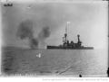 HMS Nelson под обстрелом