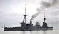 Линейный крейсер HMS New Zealand. Колоризированное фото