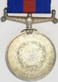 Новозеландская военная медаль, реверс с датами 1861-1869