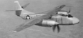 Первый прототип North American XAJ-1 в полете