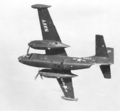 Полет AJ-2P из эскадрильи VJ-62 — видны порты фотокамер