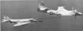 Дозаправка McDonnell F3H Demon от AJ-1 из эскадрильи VAH-6
