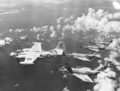 Дозаправка McDonnell F3H Demon от AJ-2 из эскадрильи VAH-15