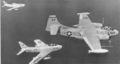 Дозаправка North American FJ-3 Fury от AJ-2 из эскадрильи VAH-7