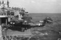Самолет AJ-2 из эскадрильи VC-6 на самолетоподъемнике авианосца USS Yorktown (1943)