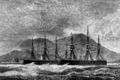 Момент столкновения HMS Northumberland и HMS Hercules