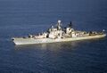 Эсминец «Окрылённый» в Средиземном море, 22 декабря 1989 года