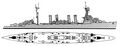 Легкий крейсер USS Cincinnati, июль 1945 г. Современная реконструкция