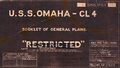 Легкий крейсер USS Omaha, 1943 г. Обложка «U.S.S. Omaha. General plans». Копия подлинного чертежа