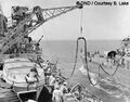 Заправка эсминца с HMСS Ontario, июль 1945 года