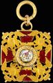 Знак ордена Святого Благоверного князя Александра Невского. Миниатюра. Аверс.