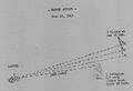 Схема торпедной атаки 23 июня 1943 года (USS Harder Report of First War Patrol)