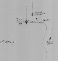 Схема торпедной атаки 12 ноября 1943 года (USS Harder Report of Third War Patrol)