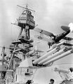 Гидросамолеты «Vought» O3U-3 Corsairs на башне №2 линкора USS Pennsylvania, 1935 г.