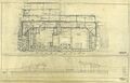 Линкор USS Arizona, 1928 г. Размещение брони и разрез по миделю.