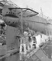 USS Permit (SS-178) на стапеле перед спуском на воду