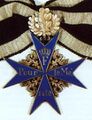 Орден «Pour Le Merite» с дубовыми листьями серебро с позолотой, аверс. 1918 года.