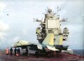 Су-27КУБ на полётной палубе ТАКР «Адмирал Кузнецов», 1999 год