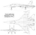 Общий вид Су-27КИ «Молния» по проекту 1978 года