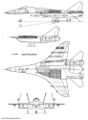 Общий вид палубного штурмовика Су-28К (Су-27КШ) «Гроза»