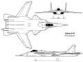 Проекции общего вида самолёта С-37