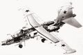 Компоновка палубного штурмовика Су-25К