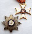 Командорский крест и со Звездой Ордена Возрождения образца 1944 года. Аверс