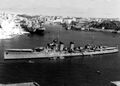 Легкий крейсер Almirante Cervera в гавани Ла-Валетты во время визита на Мальту, июль 1963 г.