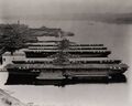 USS Essex, USS Ticonderoga, USS Yorktown, USS Lexington, USS Bunker Hill и USS Bon Homme Richard на военно-морской верфи Puget Sound, 23 апреля 1948 года.